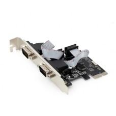 GEMBIRD SPC-22 Gembird 2 serial port PCI-Express add-on card, with extra low-profile bracket